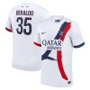 Original Fußballtrikot Paris Saint-Germain Lucas Beraldo 35 Auswärtstrikot 2024-25 Für Herren